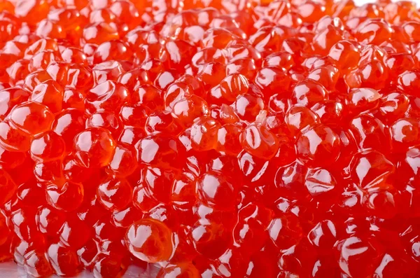 Roter Kaviar in Großaufnahme — Stockfoto