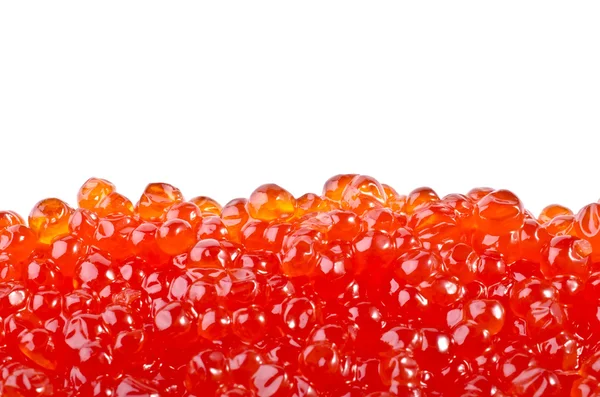 Roter Kaviar isoliert über weißem — Stockfoto