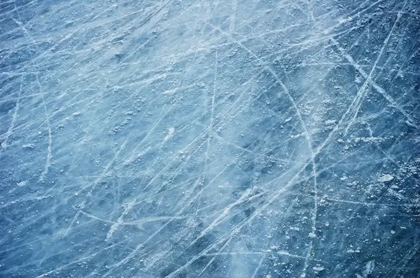 Rayures sur la surface de la glace — Photo