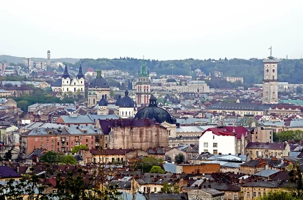 Dagtid utsikt över lvov staden — Stockfoto