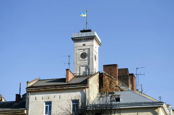 Prédio da Câmara Municipal em Lvov — Fotografia de Stock