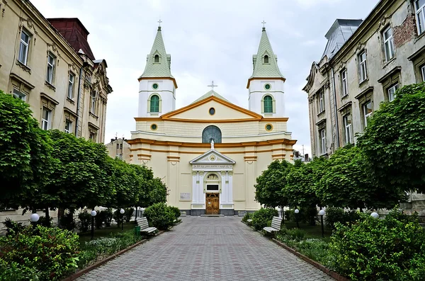 Kościół ewangelicznych Chrześcijan Baptystów we Lwowie — Zdjęcie stockowe