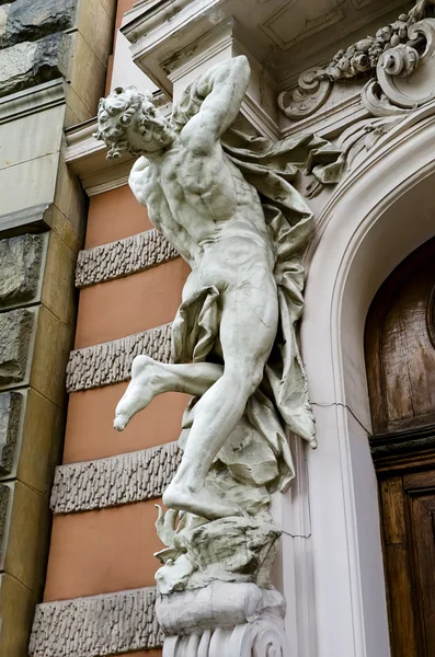 Sculpture of a naked man — Stock Photo, Image