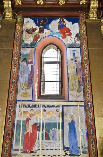 亚美尼亚大教堂的内部 — 图库照片