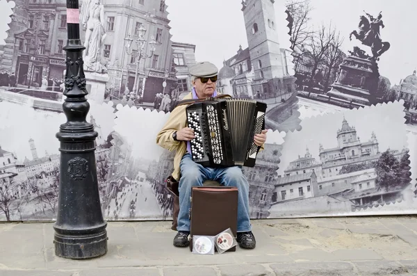 Busker — Stock Photo, Image