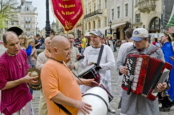 Hare Krishnas — Stock Photo, Image