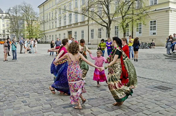 Hare Krishnas — Stock Photo, Image