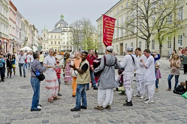 Hare Krishnas — Foto de Stock