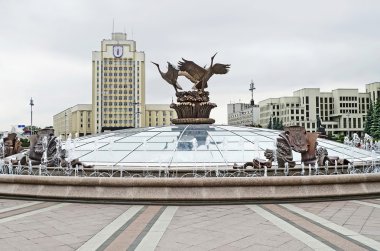 Minsk bağımsızlık Meydanı Çeşmesi