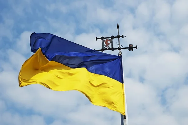 Ukrainische Flagge — Stockfoto