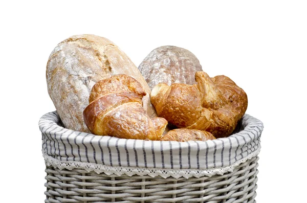 Pane in un cesto — Foto Stock