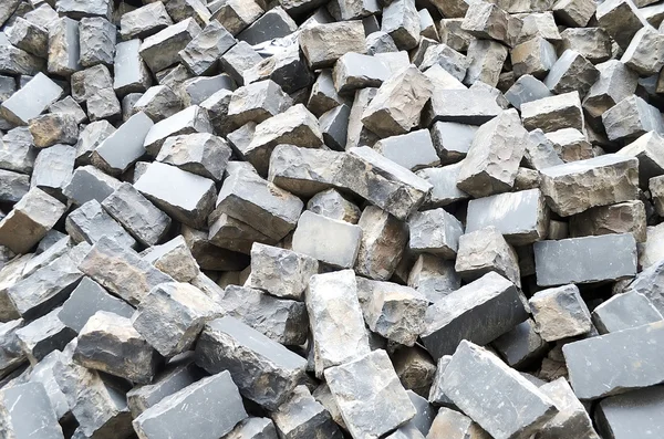 Pile of cobblestone pavers — Stock Photo, Image