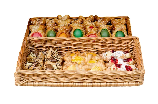 Bake in a basket for Easter — Stock Photo, Image