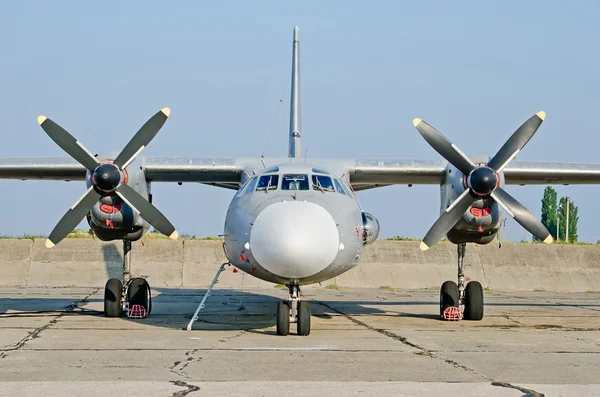 Teodozja Krym Ukraina Sierpnia Rosyjski Samolot Wojskowy Zaparkowany Lotnisku Wojskowym — Zdjęcie stockowe