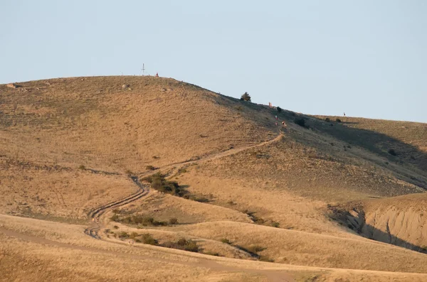 Montagna Kucuk Enishar in Koktebel nel Crimea — Foto Stock