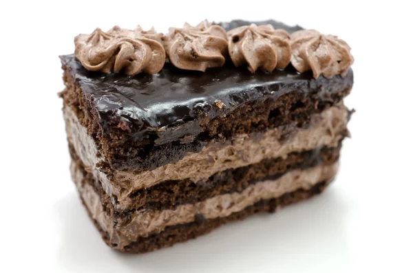 Schokoladenkuchen aus nächster Nähe — Stockfoto