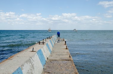 Güzel deniz manzarası - Feodosia, Kırım İskelesi