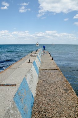 Güzel deniz manzarası - Feodosia, Kırım İskelesi