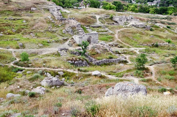 Руины Пантикапея в Керчи — стоковое фото