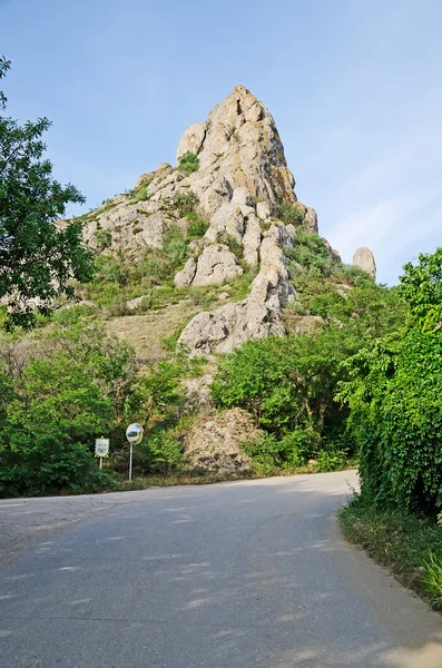 The mountain in Kurortnoe settlement — Stock Photo, Image