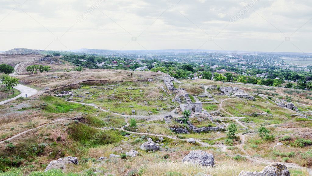 Ruins Panticapaeum in Kerch