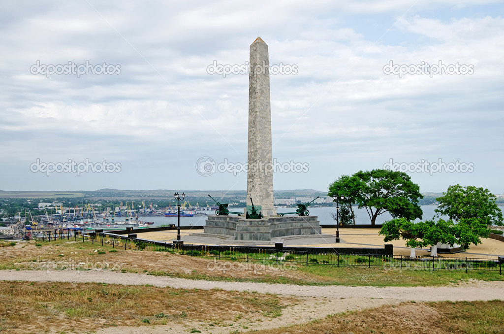 Obelisk on mountain Mitridat