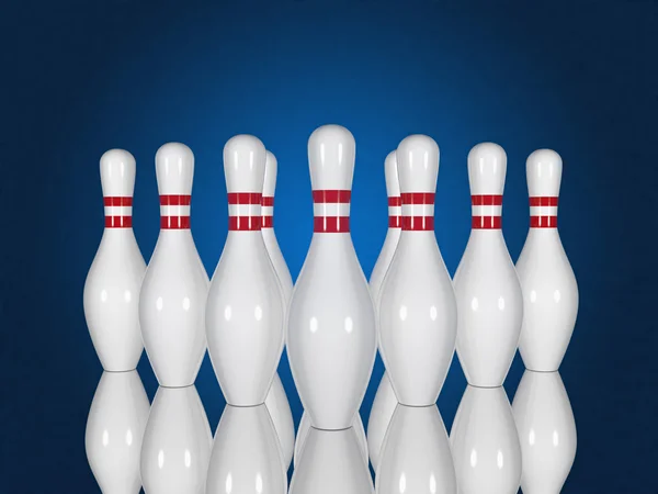 Bowling pinnen — Stockfoto