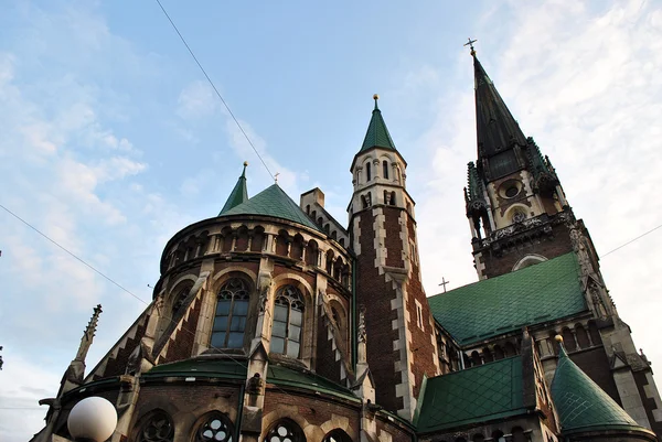 Catedral de Santa Olga em Lviv pelas traseiras — Fotografia de Stock