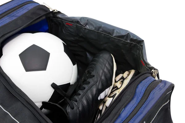 Fotbal a fotbalové boty — Stock fotografie