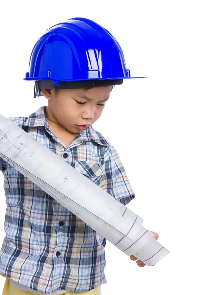 Young boy engineer — Stock Photo, Image