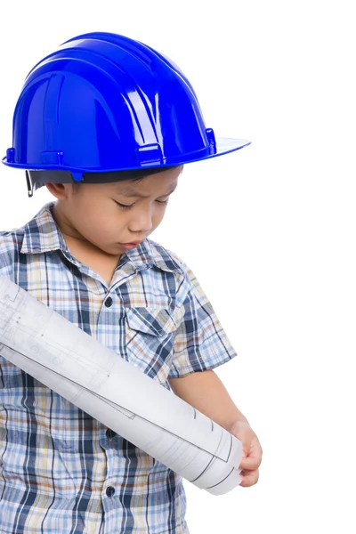 Jonge jongen ingenieur — Stockfoto