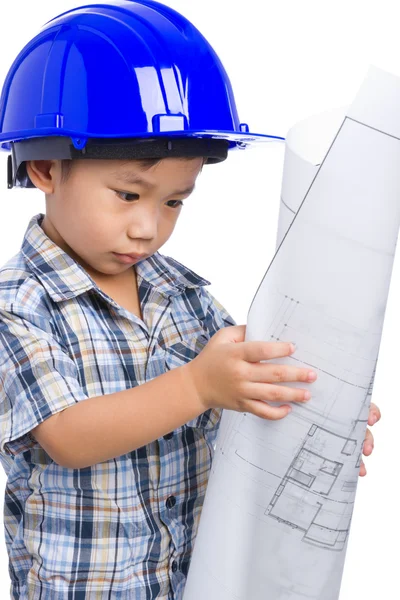 Jonge jongen ingenieur — Stockfoto