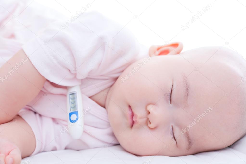 Close-up newborn baby sleeping
