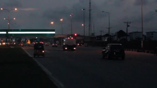 September 2022 Rol Van Lekki Epe Autoweg Lagos Nigeria — Stockvideo