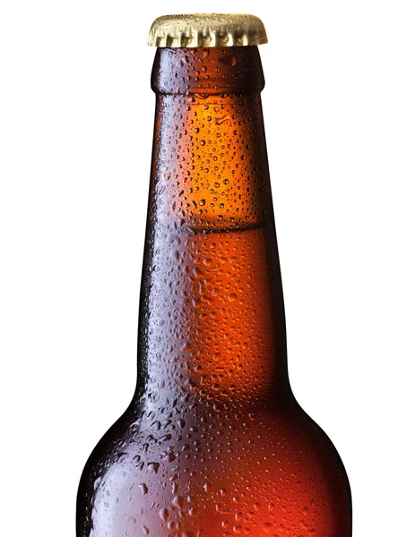 Frasco de cerveza marrón — Foto de Stock