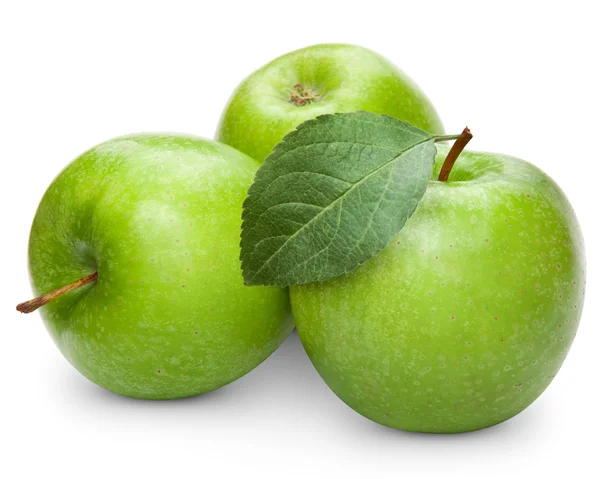 Grönt äpple — Stockfoto