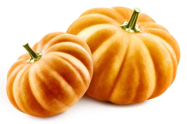 Fresh pumpkin Clipping path. Pumpkin macro studio photo — Stock Photo, Image