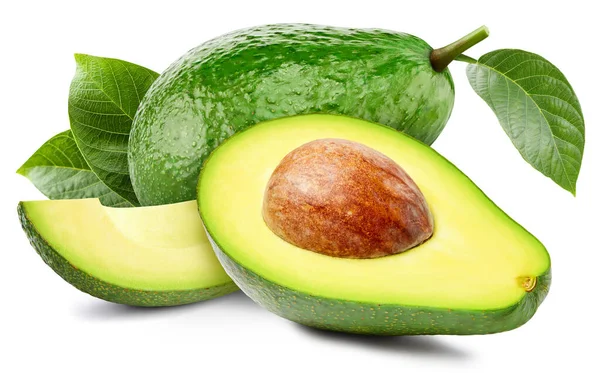 Avocado geïsoleerd op witte achtergrond — Stockfoto