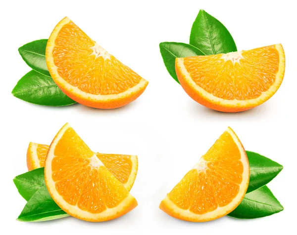 Ζουμερό πορτοκάλι που απομονώνονται σε λευκό φόντο — Φωτογραφία Αρχείου