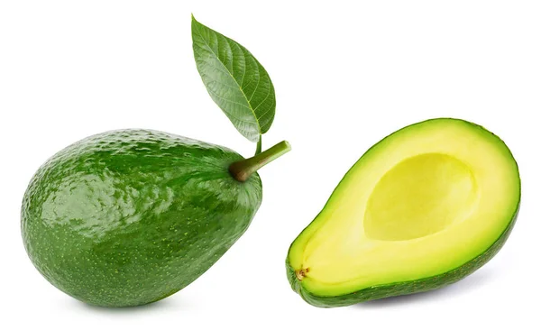 Avocado isoliert auf weißem Hintergrund — Stockfoto