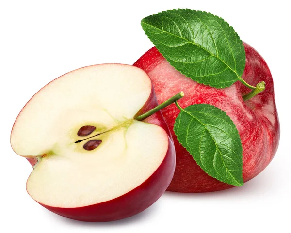 Apfel isoliert auf weißem Hintergrund — Stockfoto