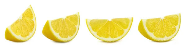 Isolated Lemon Collection Lemon Set White Background Clipping Path Design — стоковое фото