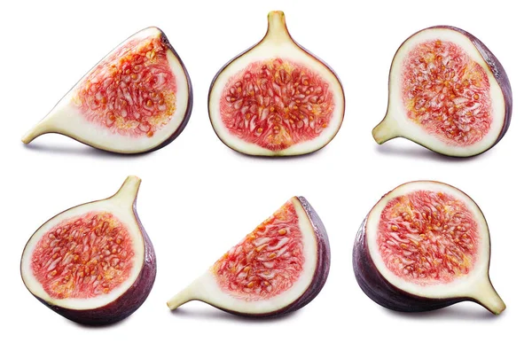 Fig set geïsoleerd op witte achtergrond — Stockfoto