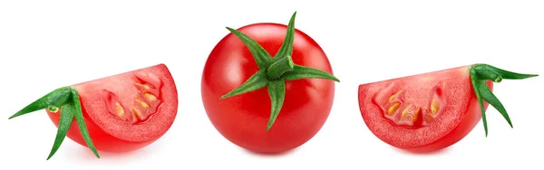 Tomato Vegetable Isolated White Background Tomato Clipping Path Tomato Macro — 스톡 사진