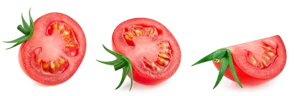 Isolated Tomato Collection Fresh Organic Tomato Isolated Clipping Path Tomato — Foto de Stock