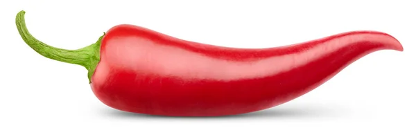 Warzywa Chilli Izolowane Białym Tle Chilli Ścieżką Wycinania Chilli Makro — Zdjęcie stockowe