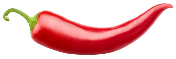 Mogen Röd Varm Chili Paprika Grönsaker Isolerad Vit Bakgrund Hot — Stockfoto