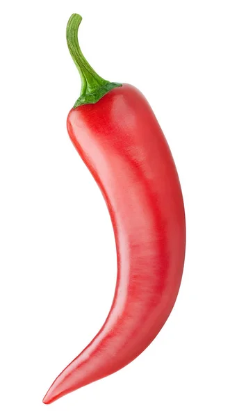 Chilli Papričky Čerstvé Organické Chilli Izolované Bílém Pozadí Red Hot — Stock fotografie