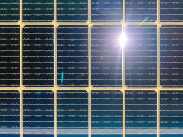 Planta Solar Célula Solar Con Luz Solar Clima Caliente Provoca —  Fotos de Stock