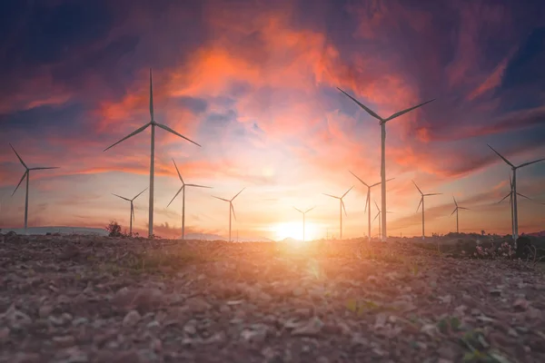 Las Turbinas Eólicas Son Fuentes Alternativas Electricidad Concepto Recursos Sostenibles Imágenes De Stock Sin Royalties Gratis